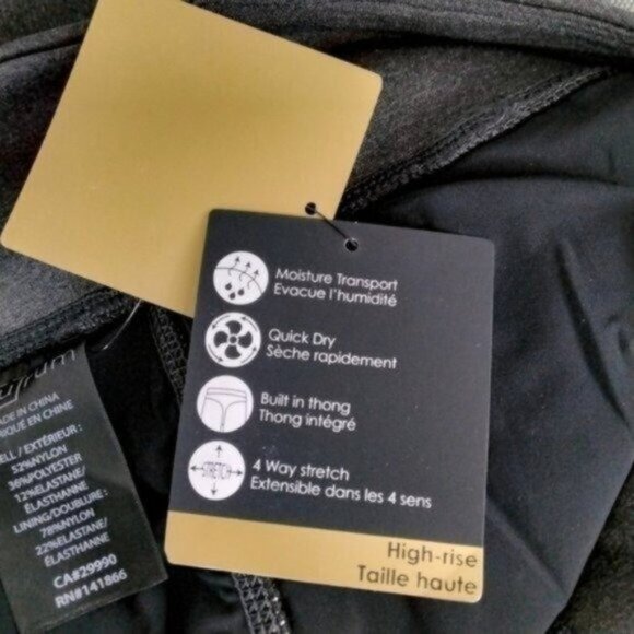 Aurum High-rise Colorblock Performance Cropped Leggings In Gray Size Large - Picture 4 of 6